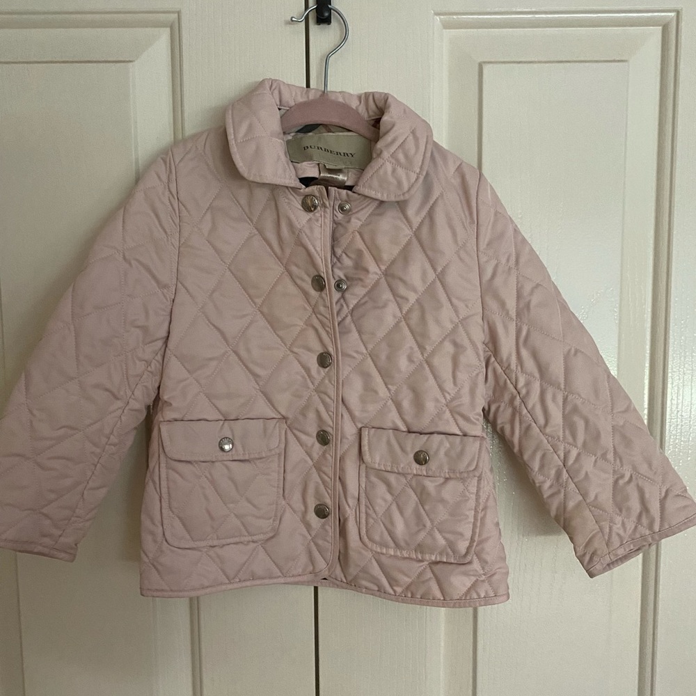 Authentic toddler Burberry quilted coat